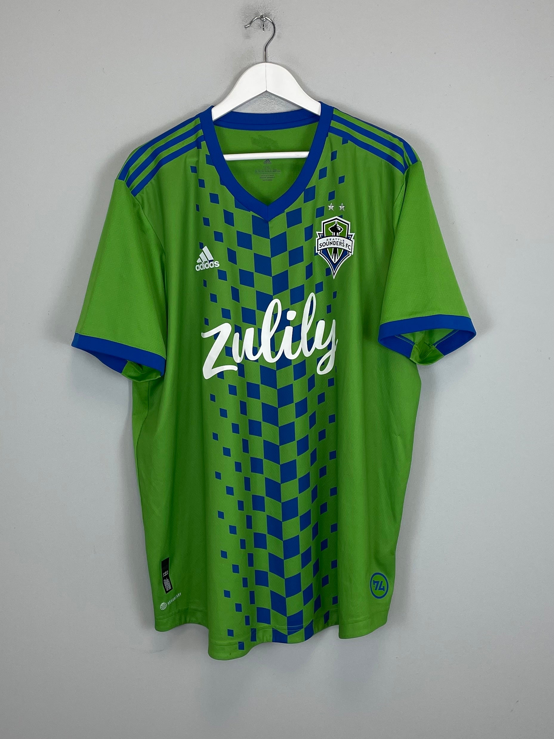 2022/23 SEATTLE SOUNDERS *PLAYER ISSUE* HOME SHIRT (XXL) ADIDAS