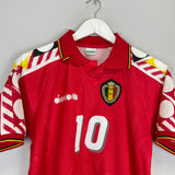 1994/96 BELGIUM SCIFO #10 HOME SHIRT (M) DIADORA