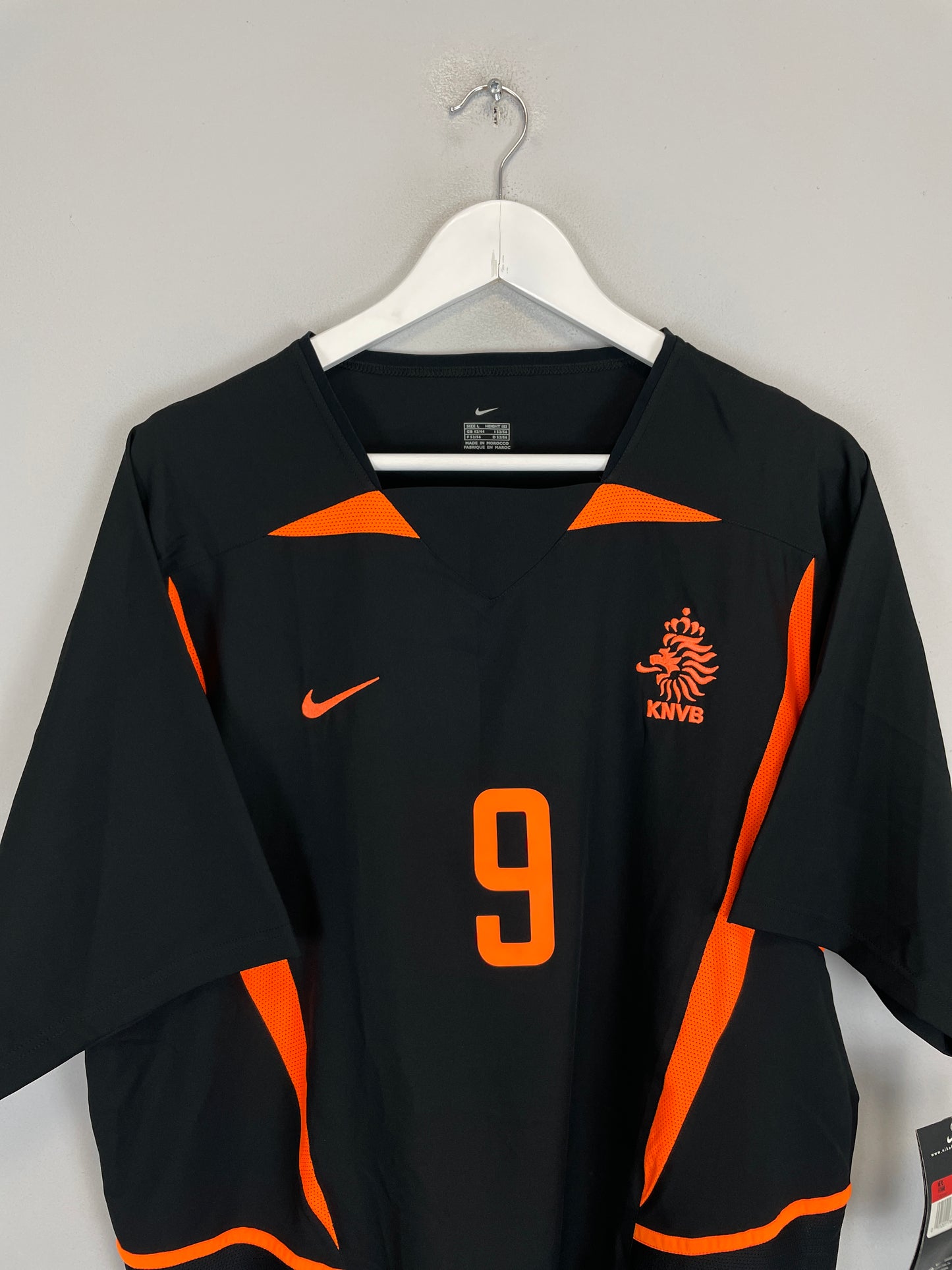 2002/04 NETHERLANDS V.NISTELROOY #9 *BNWT* AWAY SHIRT (L) NIKE