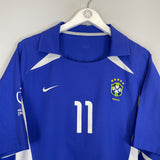 2002/04 BRAZIL RONALDINHO #11 AWAY SHIRT (XL) NIKE