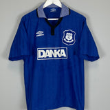 1995/97 EVERTON HOME SHIRT (M) UMBRO