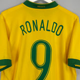 2006/08 BRAZIL RONALDO #9 HOME SHIRT (XL) NIKE