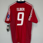 2002/04 BAYERN MUNICH ELBER #9 *BNWT* C/L HOME SHIRT (L) ADIDAS