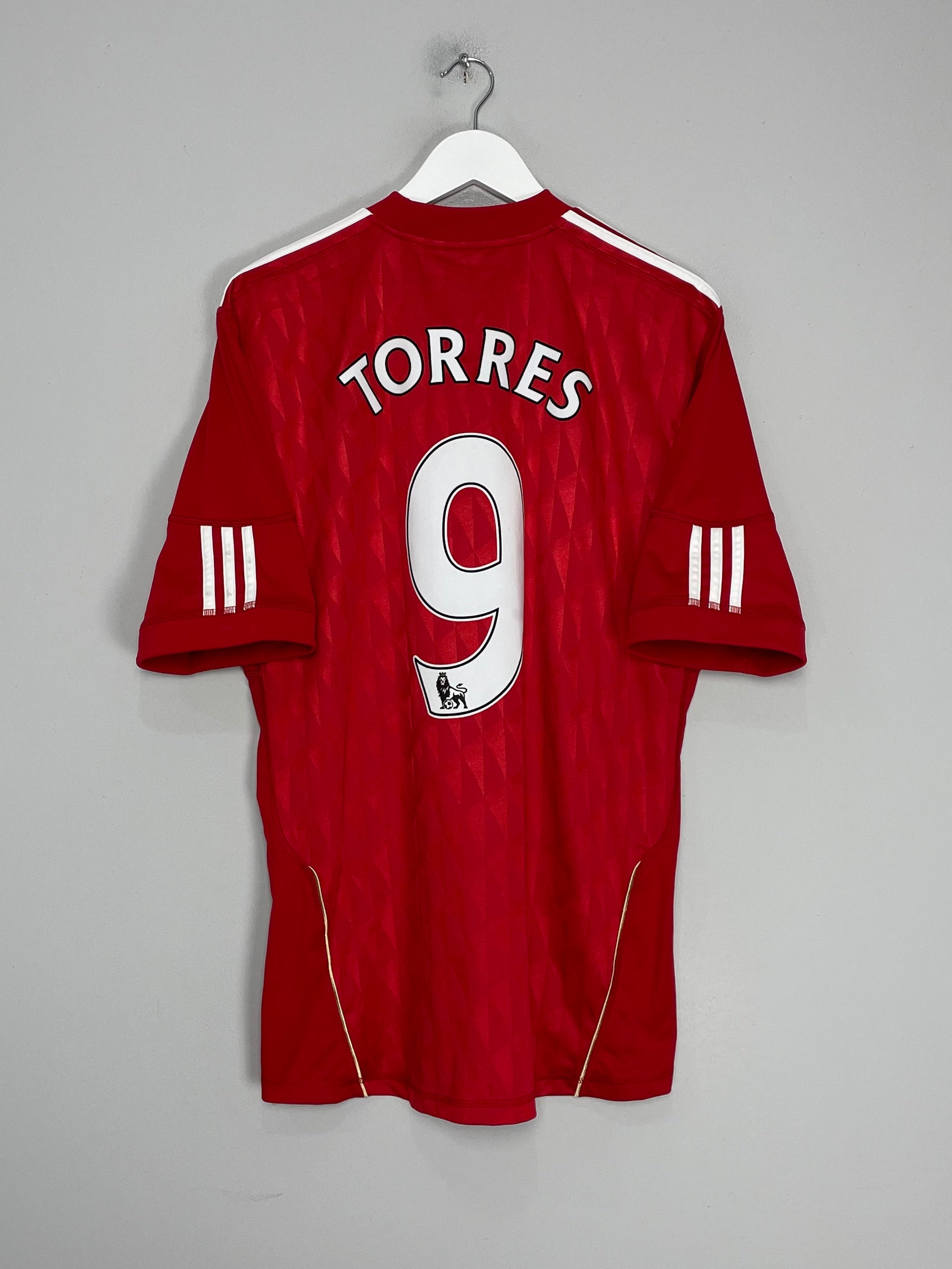 2010/12 LIVERPOOL TORRES #9 HOME SHIRT (L) ADIDAS