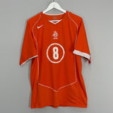 2004/06 NETHERLANDS DAVIDS #8 HOME SHIRT (L) NIKE