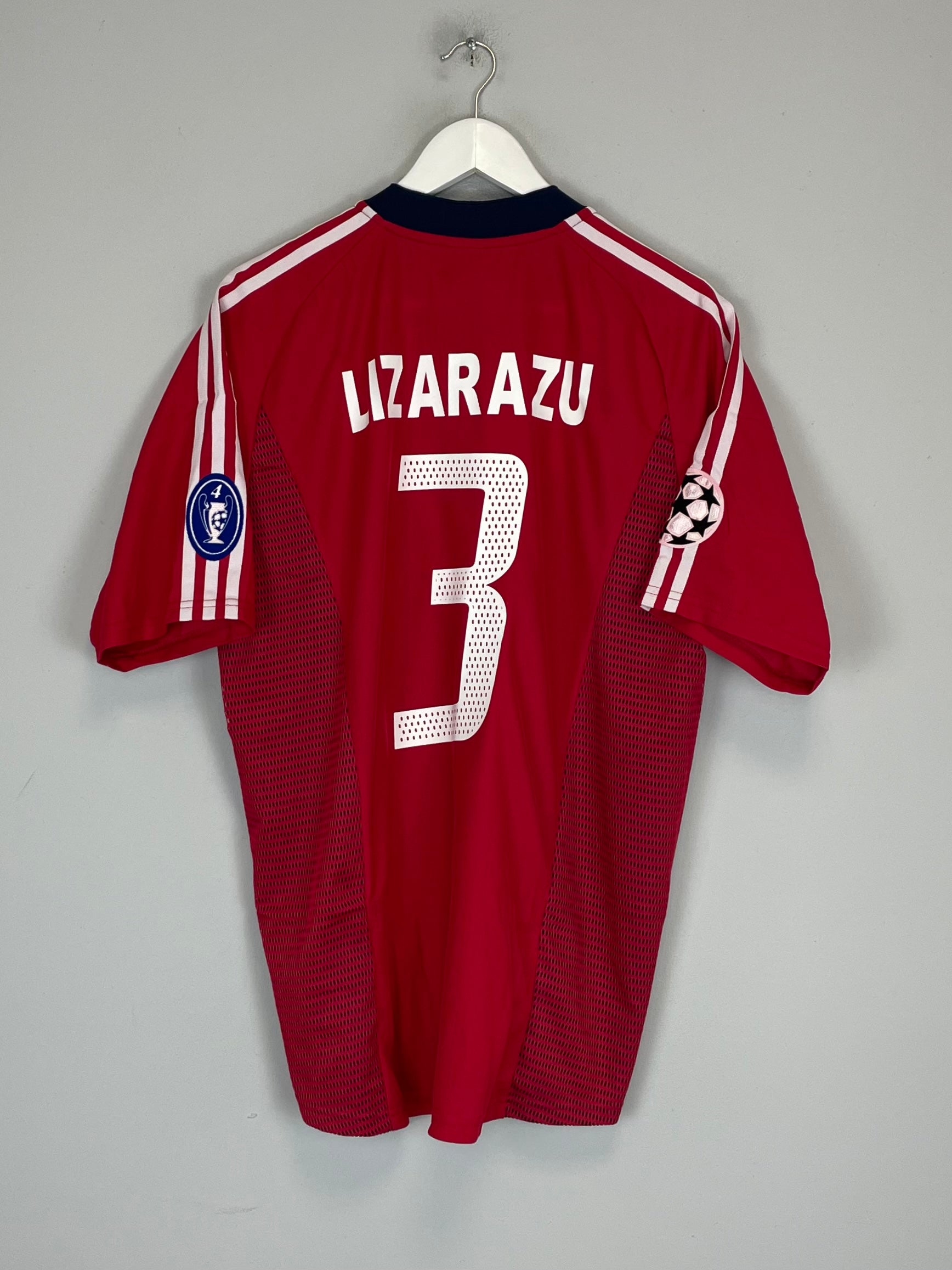 2002/04 BAYERN MUNICH LIZARAZU #3 *BNWT* C/L HOME SHIRT (L) ADIDAS