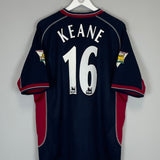 2000/02 MANCHESTER UNITED KEANE #16 THIRD SHIRT (XL) UMBRO