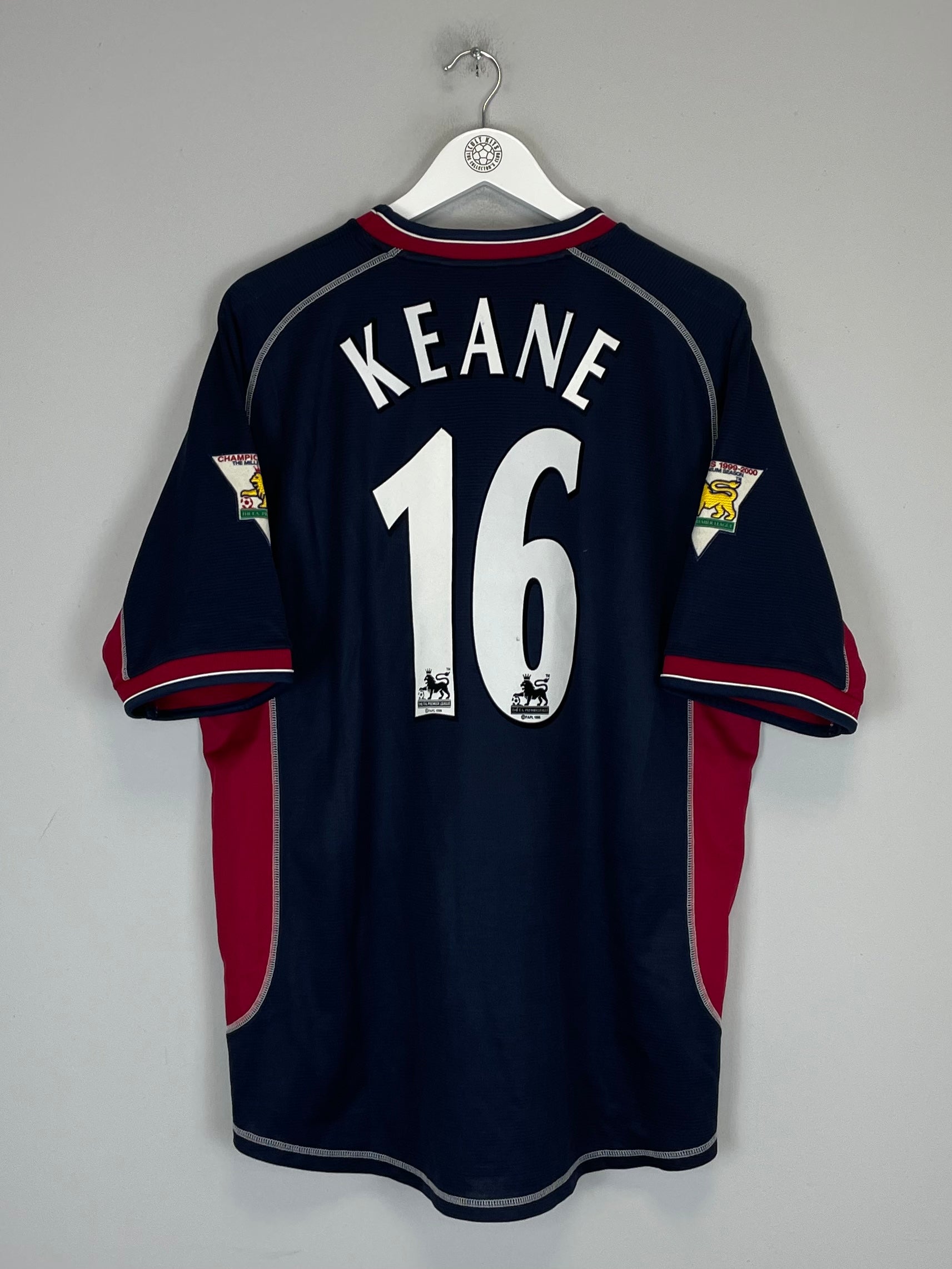 2000/02 MANCHESTER UNITED KEANE #16 THIRD SHIRT (XL) UMBRO