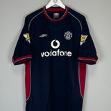 2000/02 MANCHESTER UNITED KEANE #16 THIRD SHIRT (XL) UMBRO