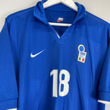 1997/98 ITALY R.BAGGIO #18 HOME SHIRT (L) NIKE