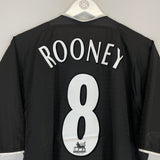 2003/05 MANCHESTER UNITED ROONEY #8 AWAY SHIRT (L) NIKE