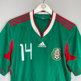 2010/11 MEXICO J.HERNANDEZ #14 HOME SHIRT (M) ADIDAS