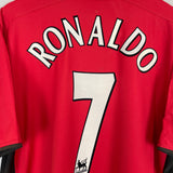 2002/04 MANCHESTER UNITED RONALDO #7 HOME SHIRT (M) NIKE