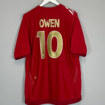 2006/08 ENGLAND OWEN #10 AWAY SHIRT (XL) UMBRO