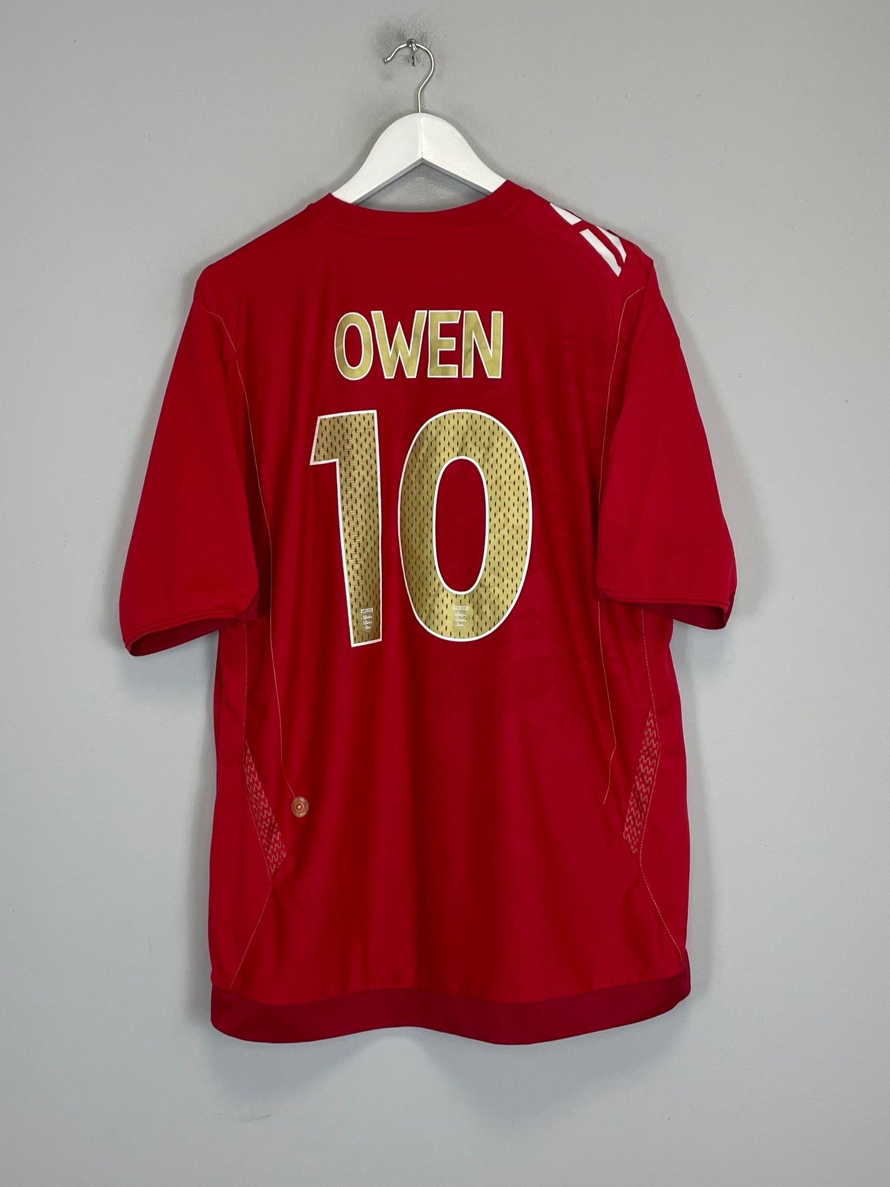 2006/08 ENGLAND OWEN #10 AWAY SHIRT (XL) UMBRO