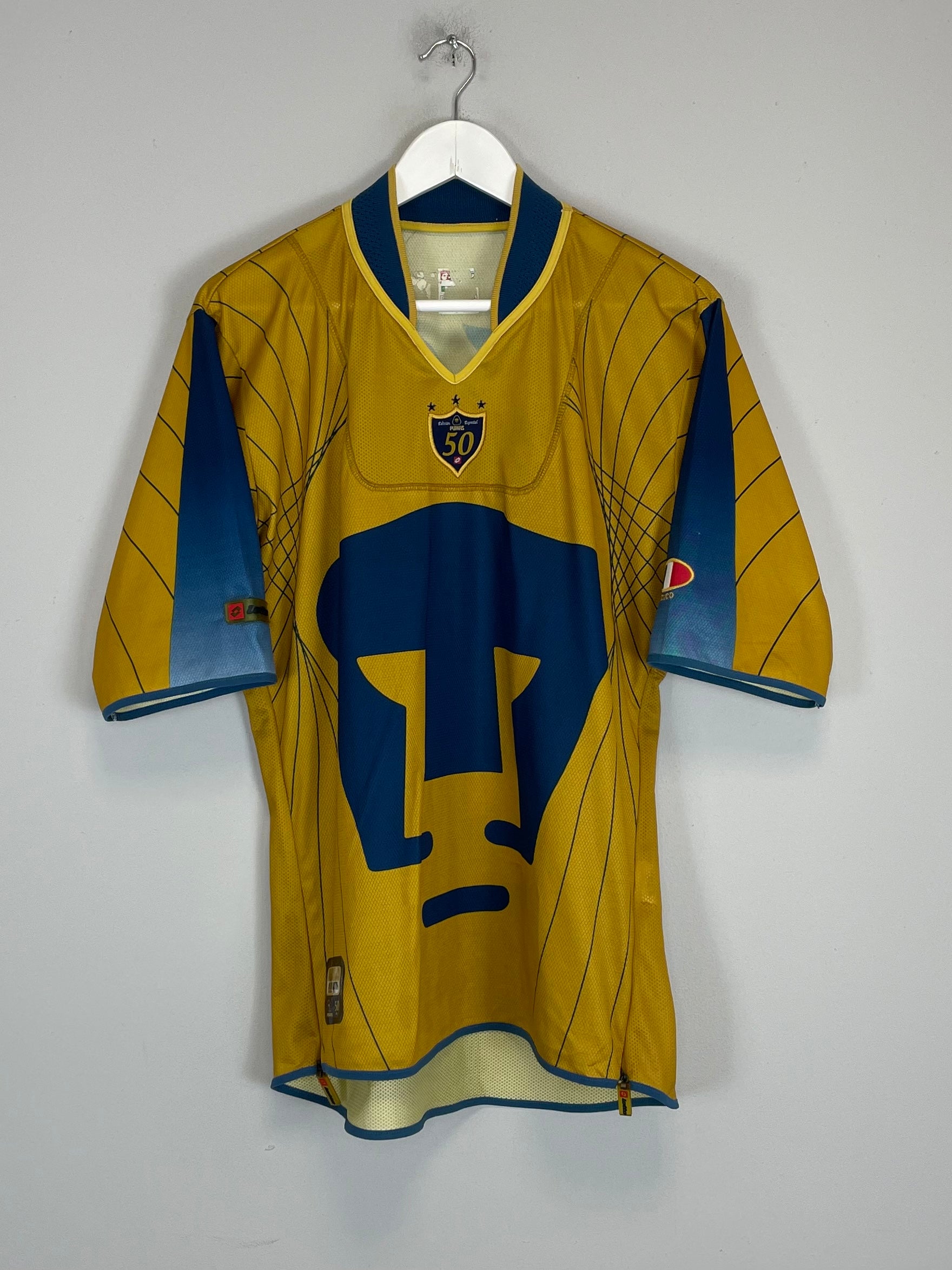 2003/04 UNAM PUMAS *50 YEARS* HOME SHIRT (L) LOTTO