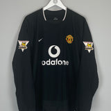 2003/05 MANCHESTER UNITED O'SHEA #22 L/S HOME SHIRT (XL) NIKE