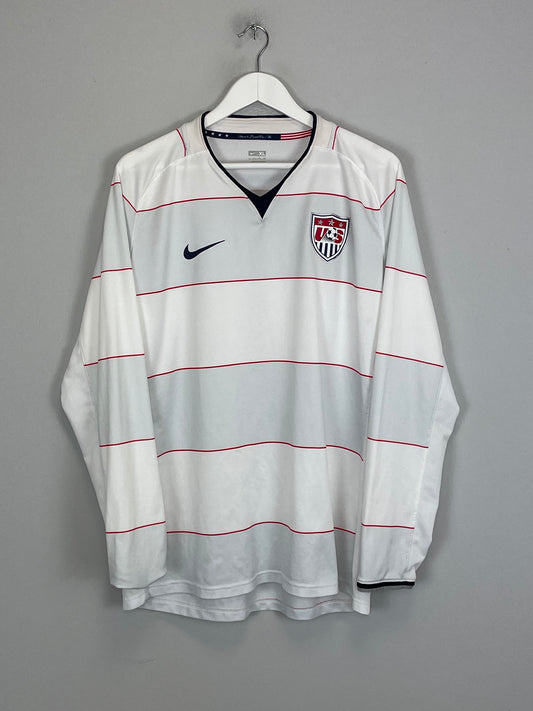 2008/09 USA *PLAYER ISSUE* L/S HOME SHIRT (XL) NIKE