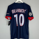 2013/14 PSG IBRAHIMOVIC #10 *BNWT* C/L HOME SHIRT (S) NIKE