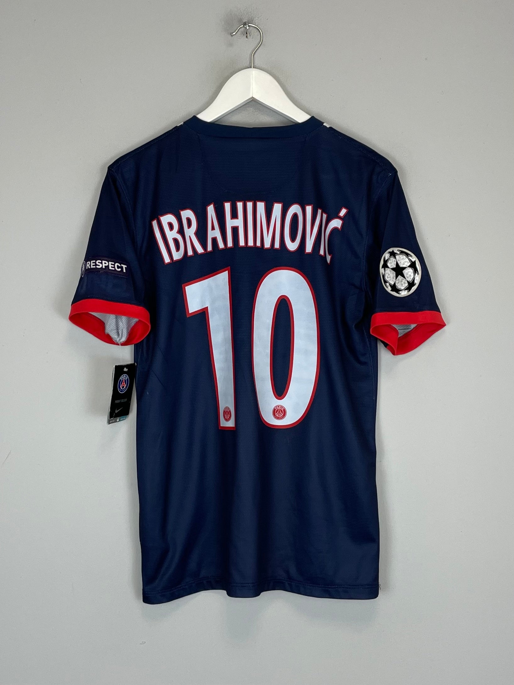 2013/14 PSG IBRAHIMOVIC #10 *BNWT* C/L HOME SHIRT (S) NIKE