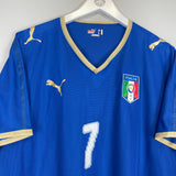 2008/09 ITALY DEL PIERO #7 *PLAYER ISSUE* HOME SHIRT (XXL) PUMA