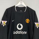 2003/05 MANCHESTER UNITED O'SHEA #22 L/S HOME SHIRT (XL) NIKE