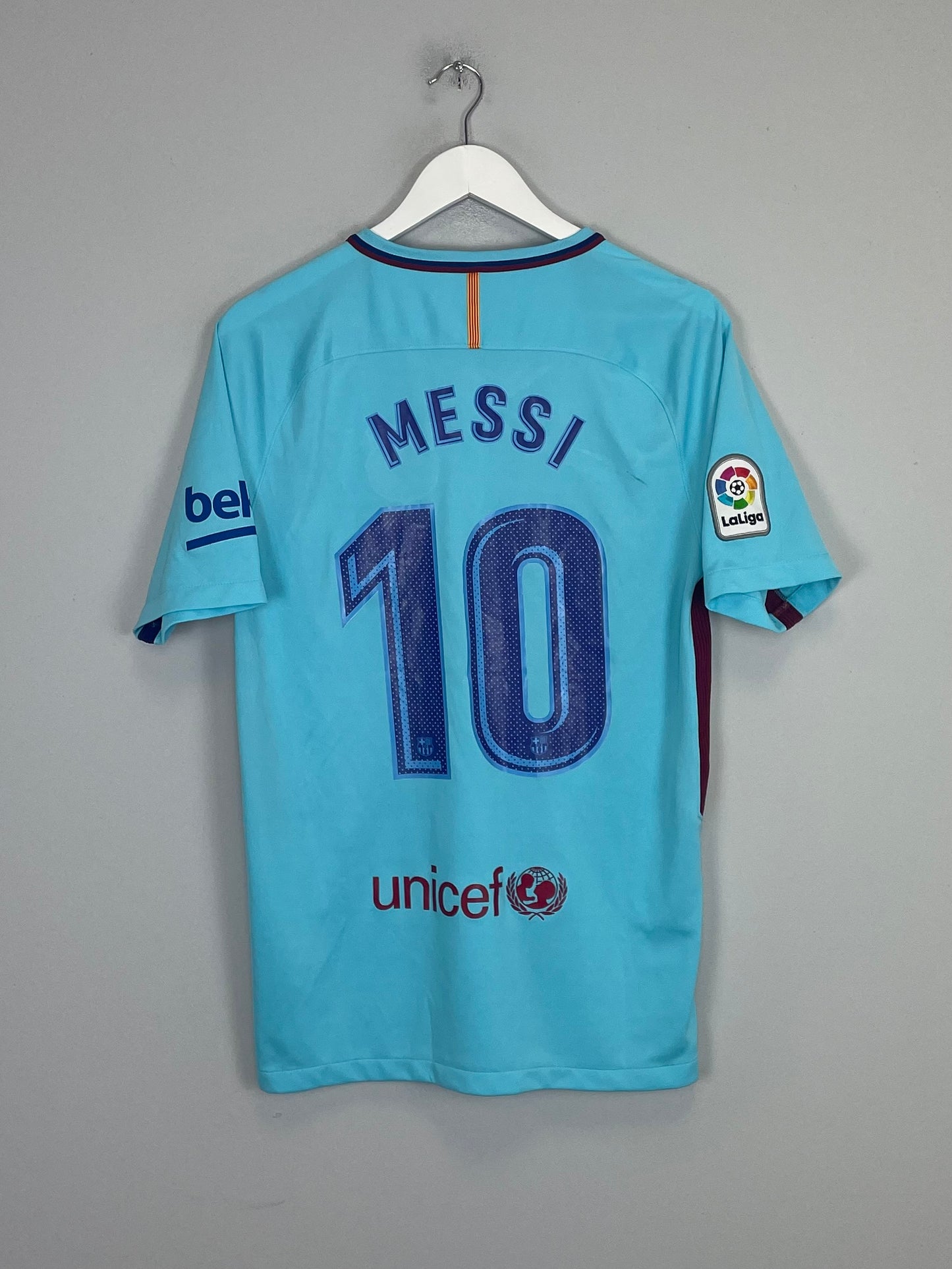 2017/18 BARCELONA MESSI #10 AWAY SHIRT (M) NIKE