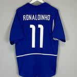 2002/04 BRAZIL RONALDINHO #10 AWAY SHIRT (XL) NIKE