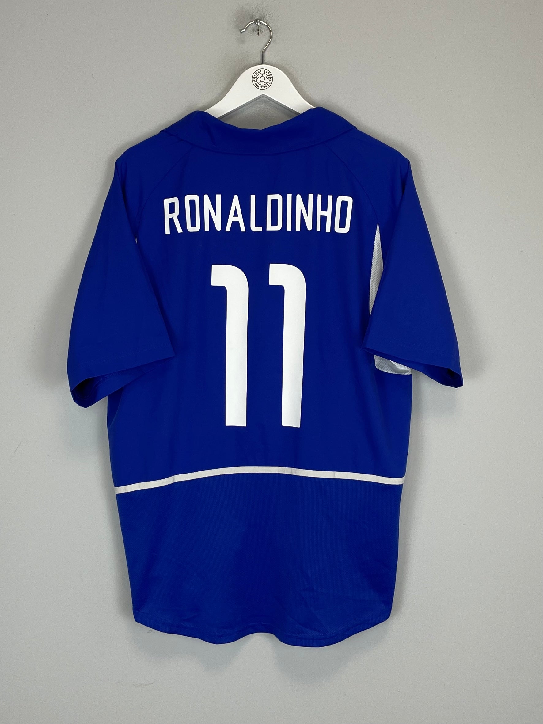 2002/04 BRAZIL RONALDINHO #10 AWAY SHIRT (XL) NIKE