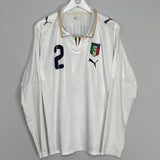 2007/09 ITALY PANUCCI #2 L/S AWAY SHIRT (M) PUMA