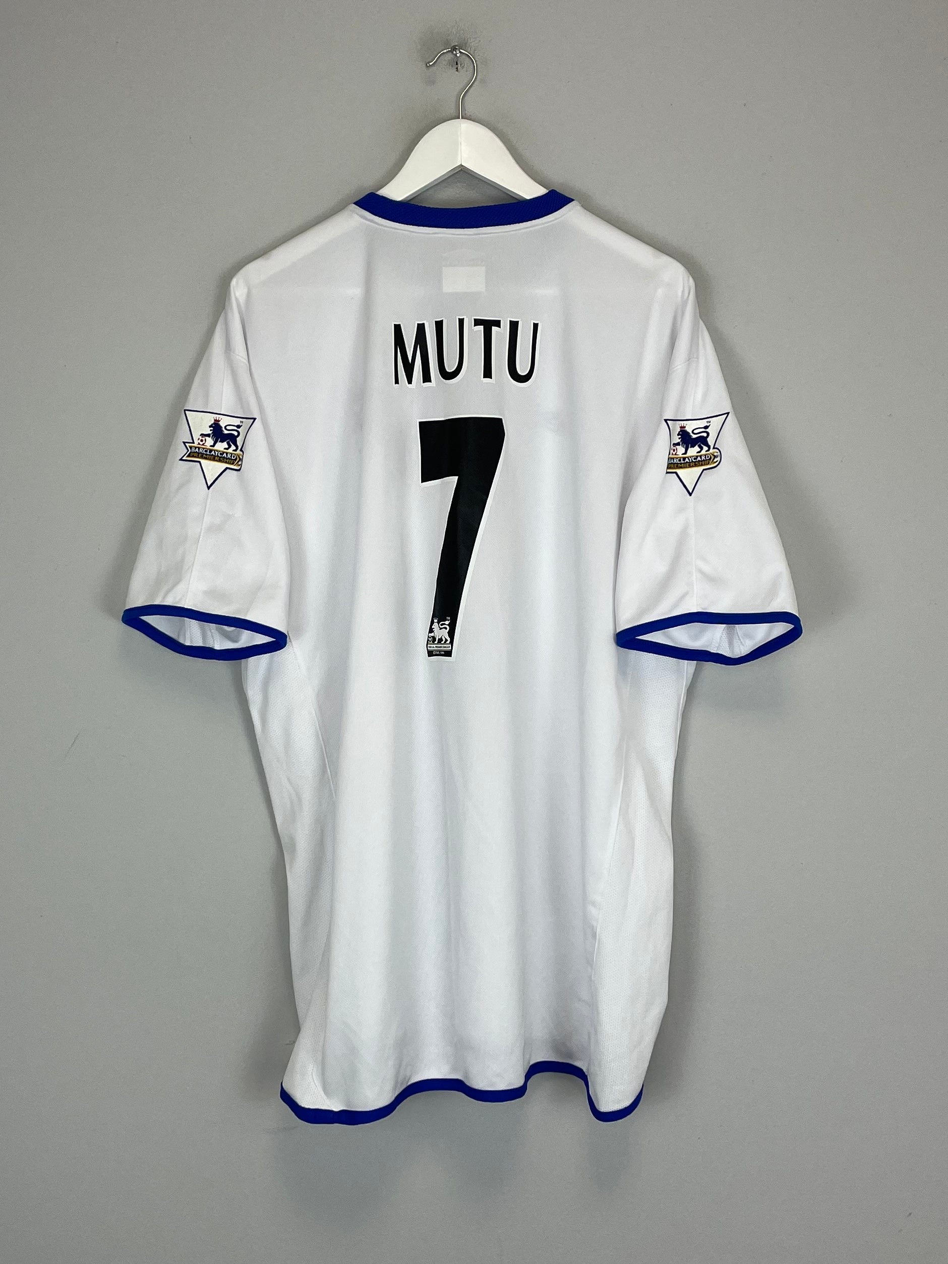 2003/04 CHELSEA MUTU #7 AWAY SHIRT (XXL) UMBRO