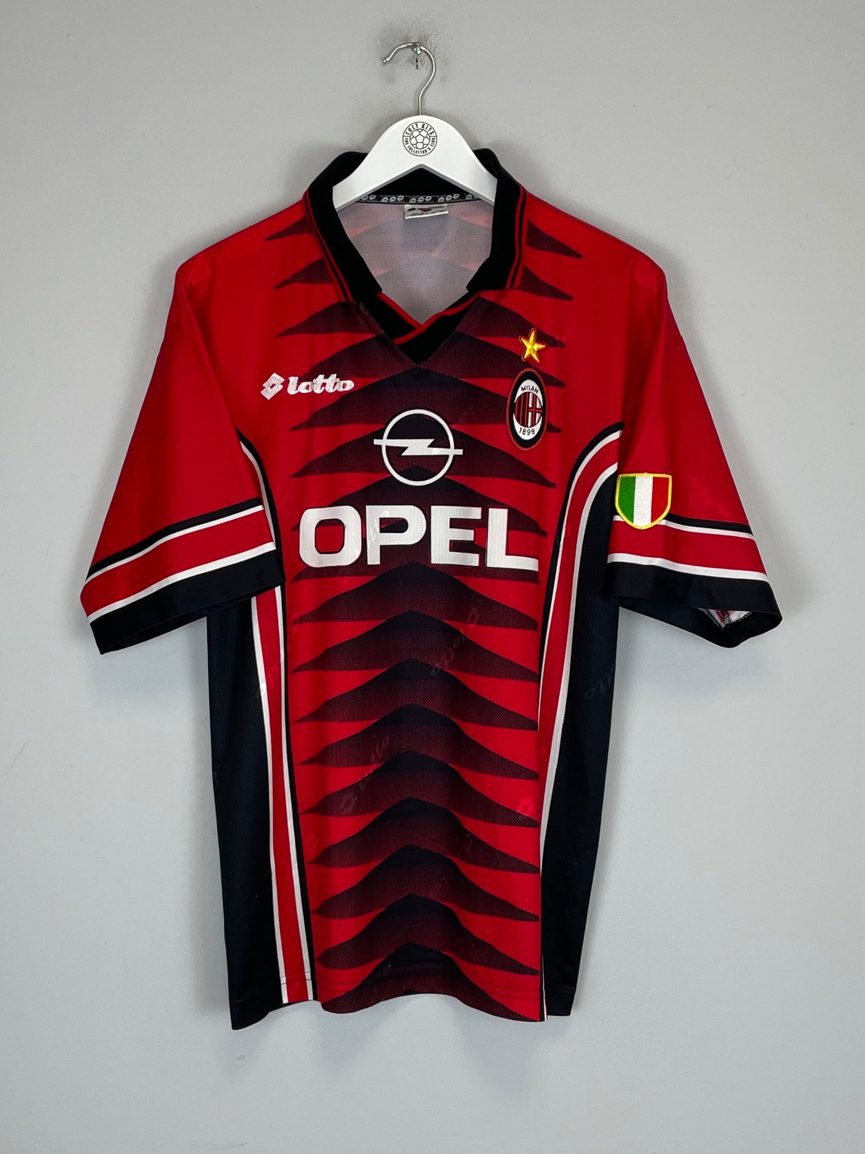 1996/97 AC MILAN TRAINING SHIRT (L) LOTTO