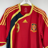 2009 SPAIN TORRES #9 CONFEDERATIONS CUP SHIRT (XXL) ADIDAS