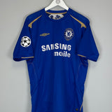 2005/06 CHELSEA DROGBA #15 C/L HOME SHIRT (L) UMBRO