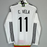 2015/16 MEXICO VELA #11 *PLAYER ISSUE* BNWT L/S AWAY SHIRT (M) ADIDAS