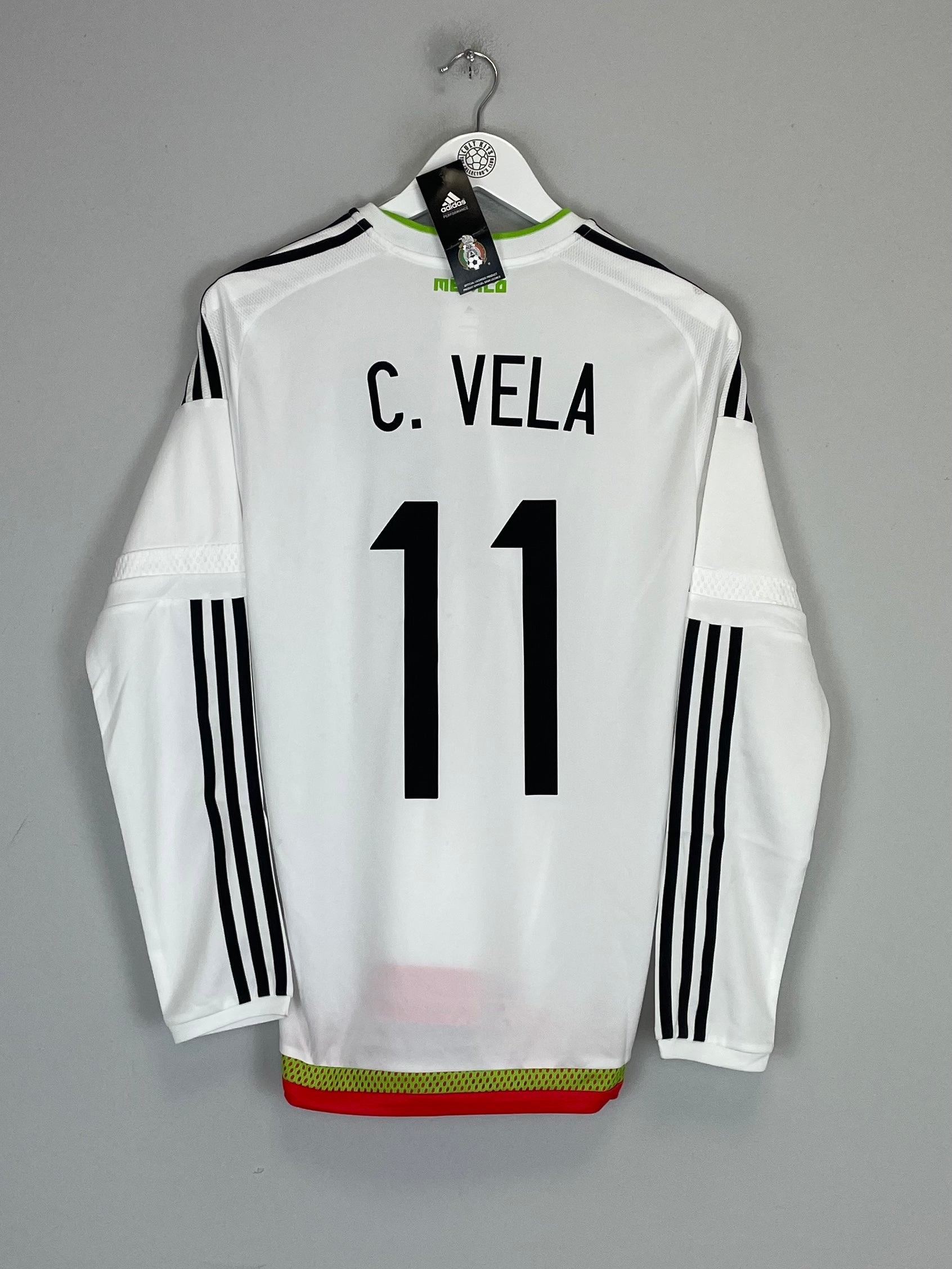 2015/16 MEXICO VELA #11 *PLAYER ISSUE* BNWT L/S AWAY SHIRT (M) ADIDAS