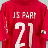 2002/04 SOUTH KOREA JS PARK #21 HOME SHIRT (XL) NIKE