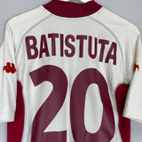 2001/02 ROMA BATISTUTA #20 AWAY SHIRT (L) KAPPA