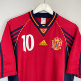 1998 SPAIN RAUL #10 HOME SHIRT (M) ADIDAS