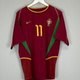 2002/04 PORTUGAL C.RONALDO #11 HOME SHIRT (M) NIKE