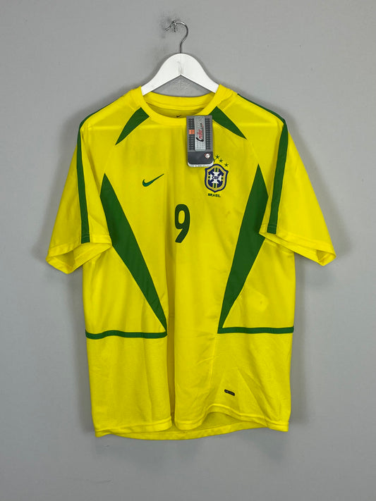 2002/04 BRAZIL RONALDO #9 *BNWT* HOME SHIRT (M) NIKE BASIC