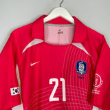 2002/04 SOUTH KOREA JS PARK #21 HOME SHIRT (XL) NIKE