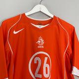 2004/06 NETHERLANDS DAVIDS #26 HOME SHIRT (L) NIKE