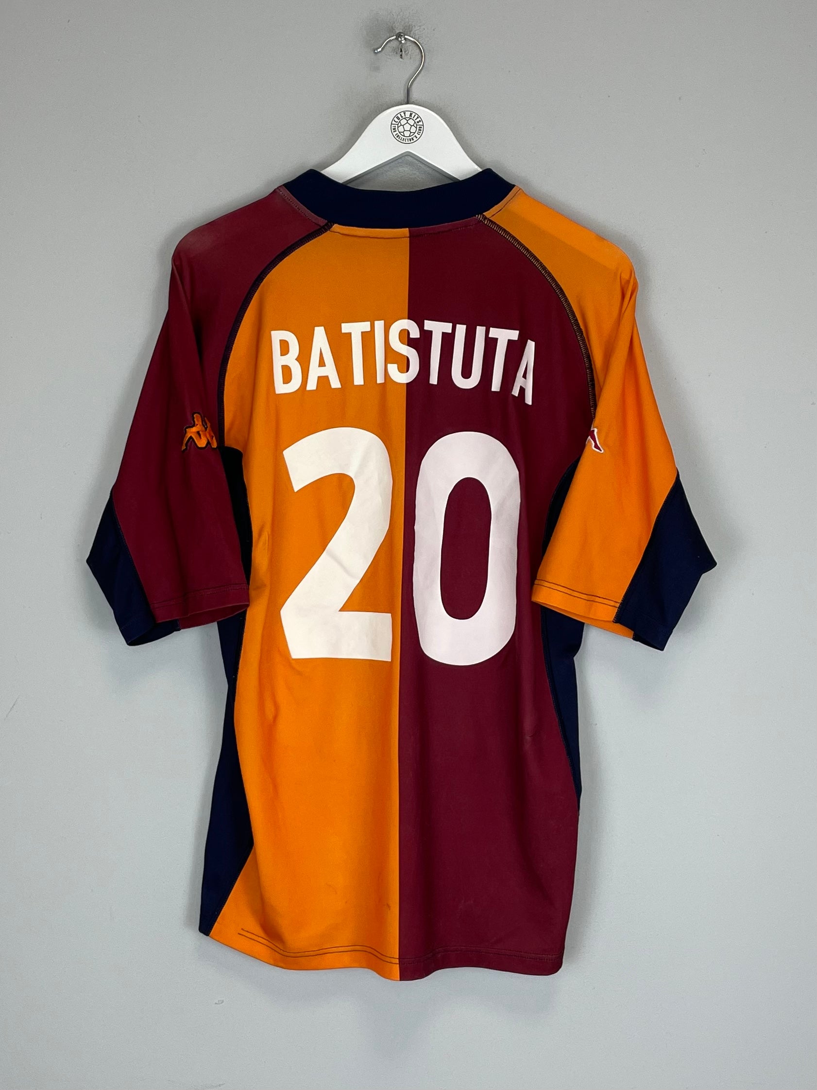 2001/02 ROMA BATISTUTA #20 EUROPEAN HOME SHIRT (XL) KAPPA