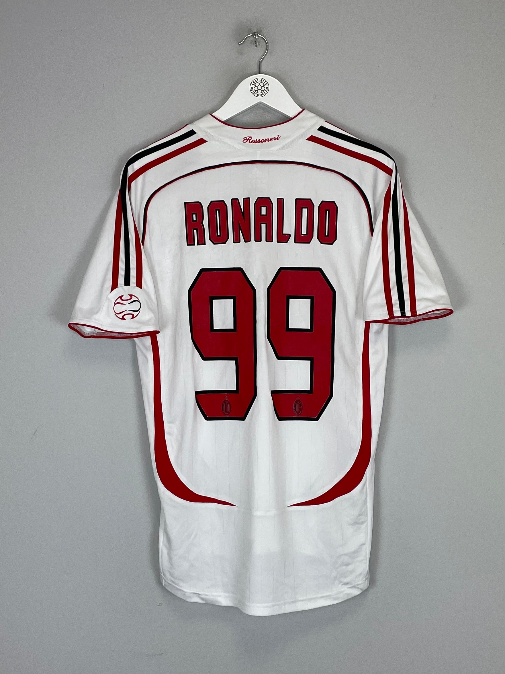 2006/07 AC MILAN RONALDO #99 AWAY SHIRT (M) ADIDAS