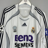 2006/07 REAL MADRID RAUL #7 L/S C/L HOME SHIRT (XL) ADIDAS