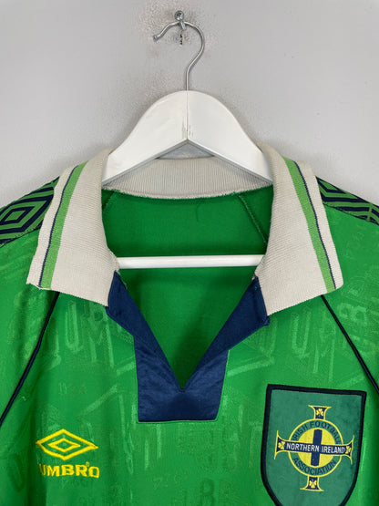 1994/95 NORTHERN IRELAND *PROTOTYPE* HOME SHIRT (M) UMBRO