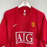 2007/09 MANCHESTER UNITED RONALDO #7 HOME SHIRT (XXL) NIKE