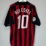 2002/03 AC MILAN RUI COSTA #10 C/L HOME SHIRT (M) ADIDAS