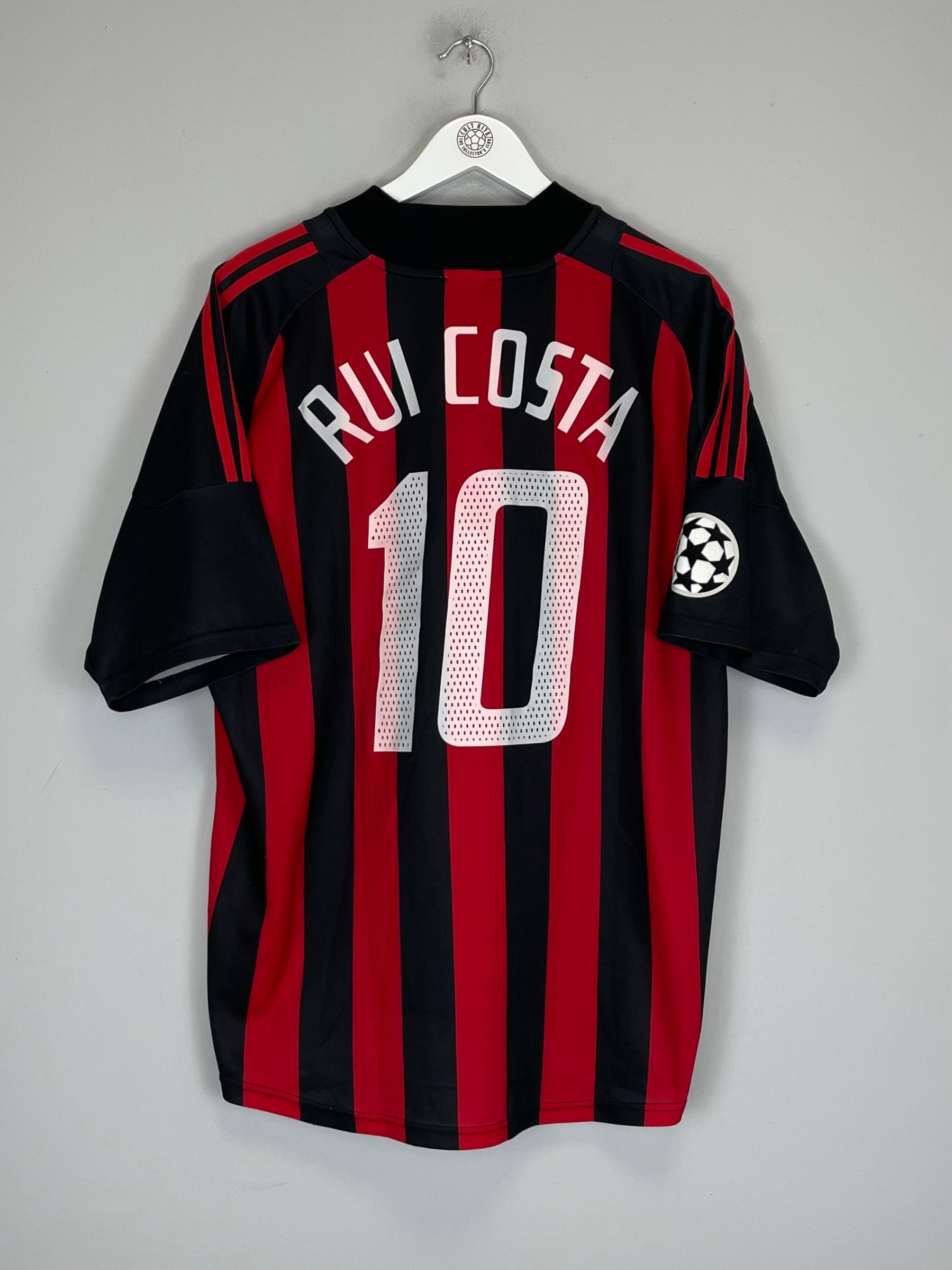 2002/03 AC MILAN RUI COSTA #10 C/L HOME SHIRT (M) ADIDAS